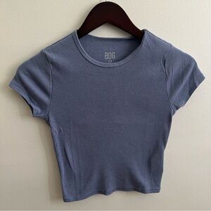 BDG Ribbed Short Sleeve Baby Tee